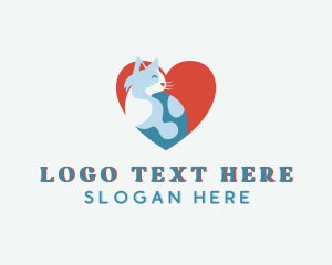 Cat - Heart Feline Veterinary Clinic logo design