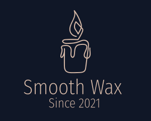 Spa Wax Candle  logo design