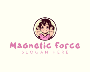 Anime Cute Girl Logo