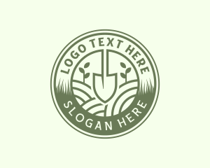 Eco - Yard Garden Shovel logo design