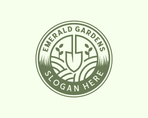 Yard Garden Shovel  logo design