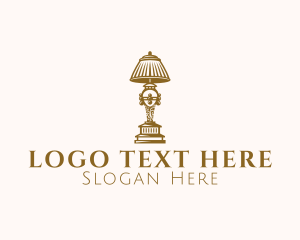 Interior Styling - Victorian Ornate Lamp logo design