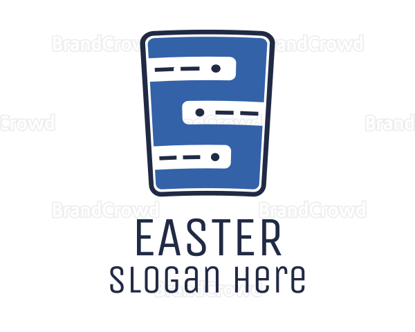 Blue Web Server Logo