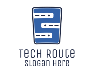 Router - Blue Web Server logo design