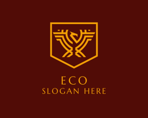 Medieval Eagle Shield Logo