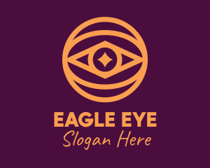 Golden Eye Sparkle logo design