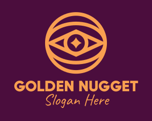 Golden Eye Sparkle logo design