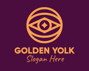 Golden Eye Sparkle logo design