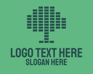 Pixel - Pixel Tree logo design