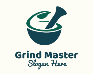 Grinder - Organic Drug Pharmaceutical logo design