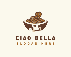 Italian Spaghetti Noodle logo design