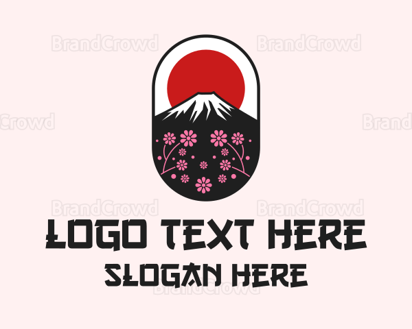 Mount Fuji Cherry Blossom Logo