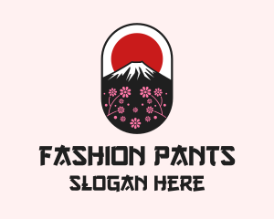 Mount Fuji Cherry Blossom logo design