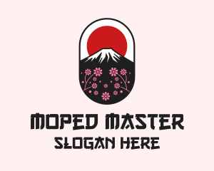 Mount Fuji Cherry Blossom logo design