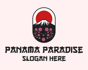 Mount Fuji Cherry Blossom logo design