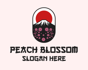 Mount Fuji Cherry Blossom logo design