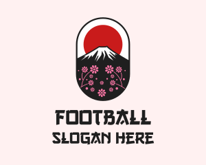 Mount Fuji Cherry Blossom logo design