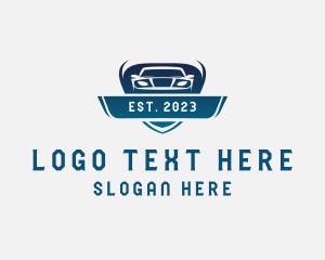 Auto Detailing - Fast Car Vehicle logo design
