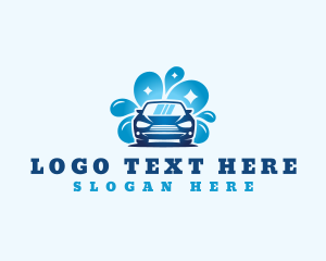 Shiny - Car wash bubble logo design
