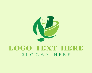 Mortar - Traditional Herbal Medicine logo design
