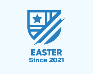 Sports Team - Blue Star Crest Shield logo design
