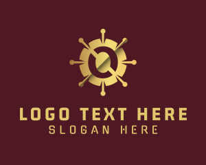 Digital - Gradient Cryptocurrency Letter O logo design