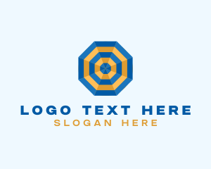Tech - Generic Octagon Umbrella logo design