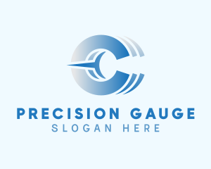 Gauge - Gauge Measure Letter C logo design