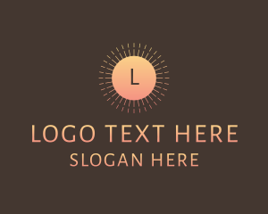 Lux - Elegant Sunshine Hotel logo design