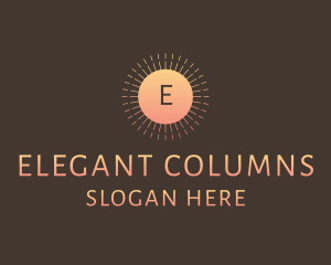 Elegant Sunshine Hotel logo design