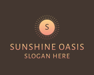 Elegant Sunshine Hotel logo design