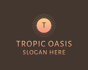 Tropic - Elegant Sunshine Hotel logo design