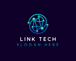 Link Network Technology logo design