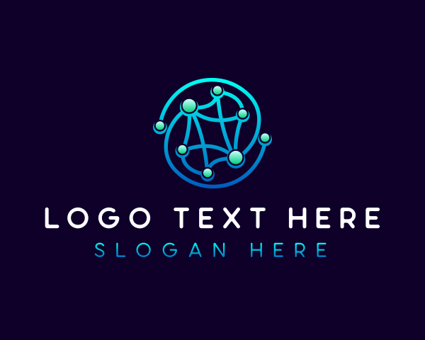 Transfer - Link Network Technology logo design