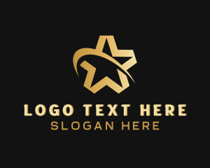 Entertainment - Swoosh Star Agency logo design