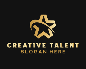 Talent - Swoosh Star Agency logo design