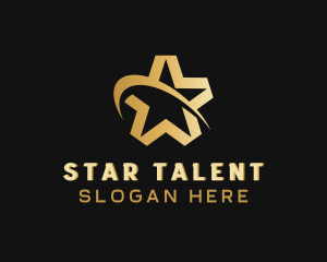 Talent - Swoosh Star Agency logo design