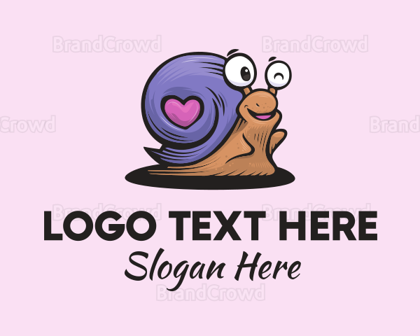 Love Shell Snail Logo