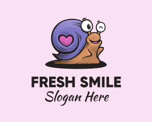 Love Shell Snail logo design