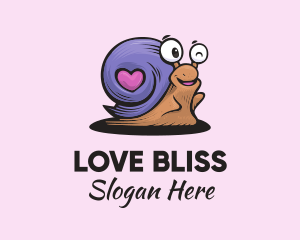Love - Love Shell Snail logo design