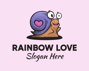 Love Shell Snail logo design