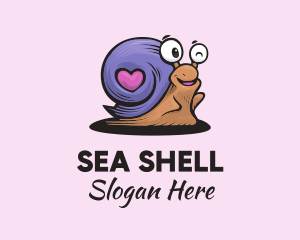 Love Shell Snail logo design