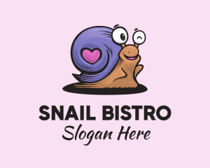 Love Shell Snail logo design