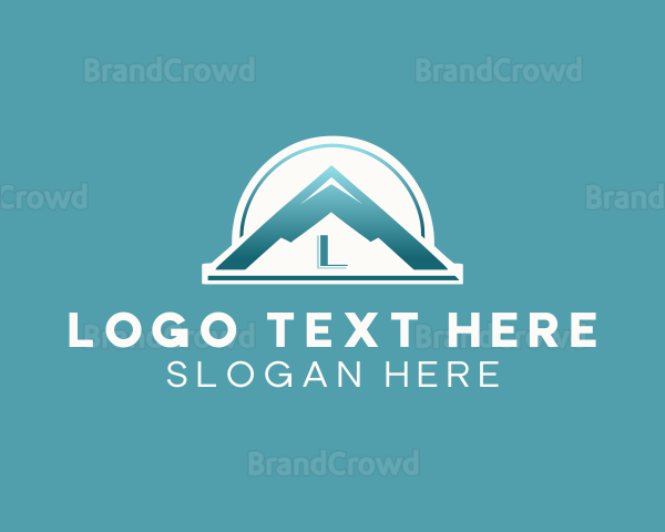 Mountain Lettermark Landscape Logo