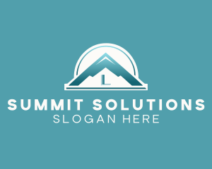 Mountain Lettermark Landscape logo design