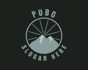 Hiking - Hipster Mountain Badge logo design