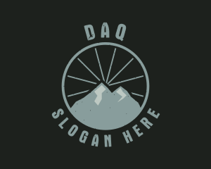 Environment - Hipster Mountain Badge logo design