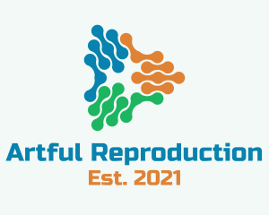 Reproduction - Tech Pods Triangle logo design