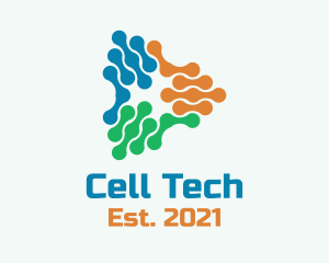 Cell - Tech Pods Triangle logo design
