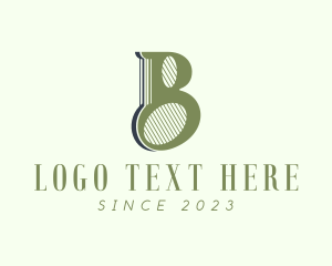 Letter B - Traditional Fashion Designer logo design